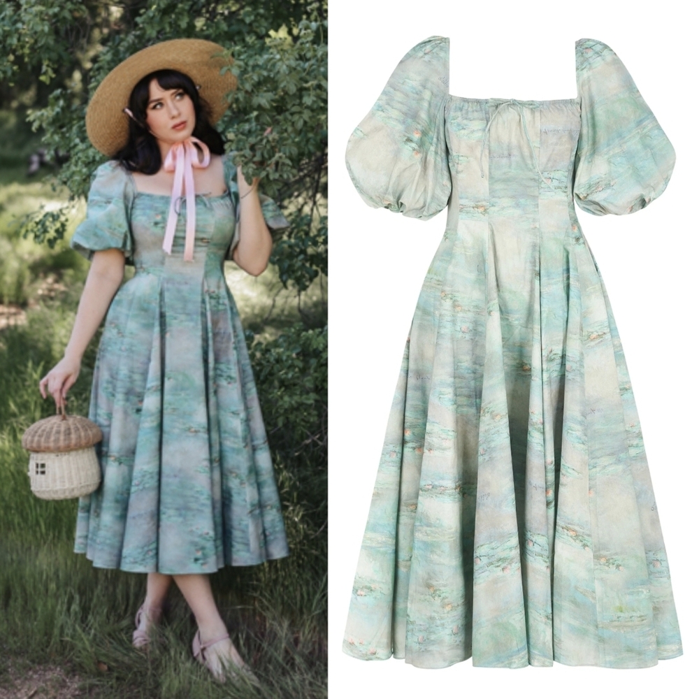 Selkie Water Lilies Day Dress